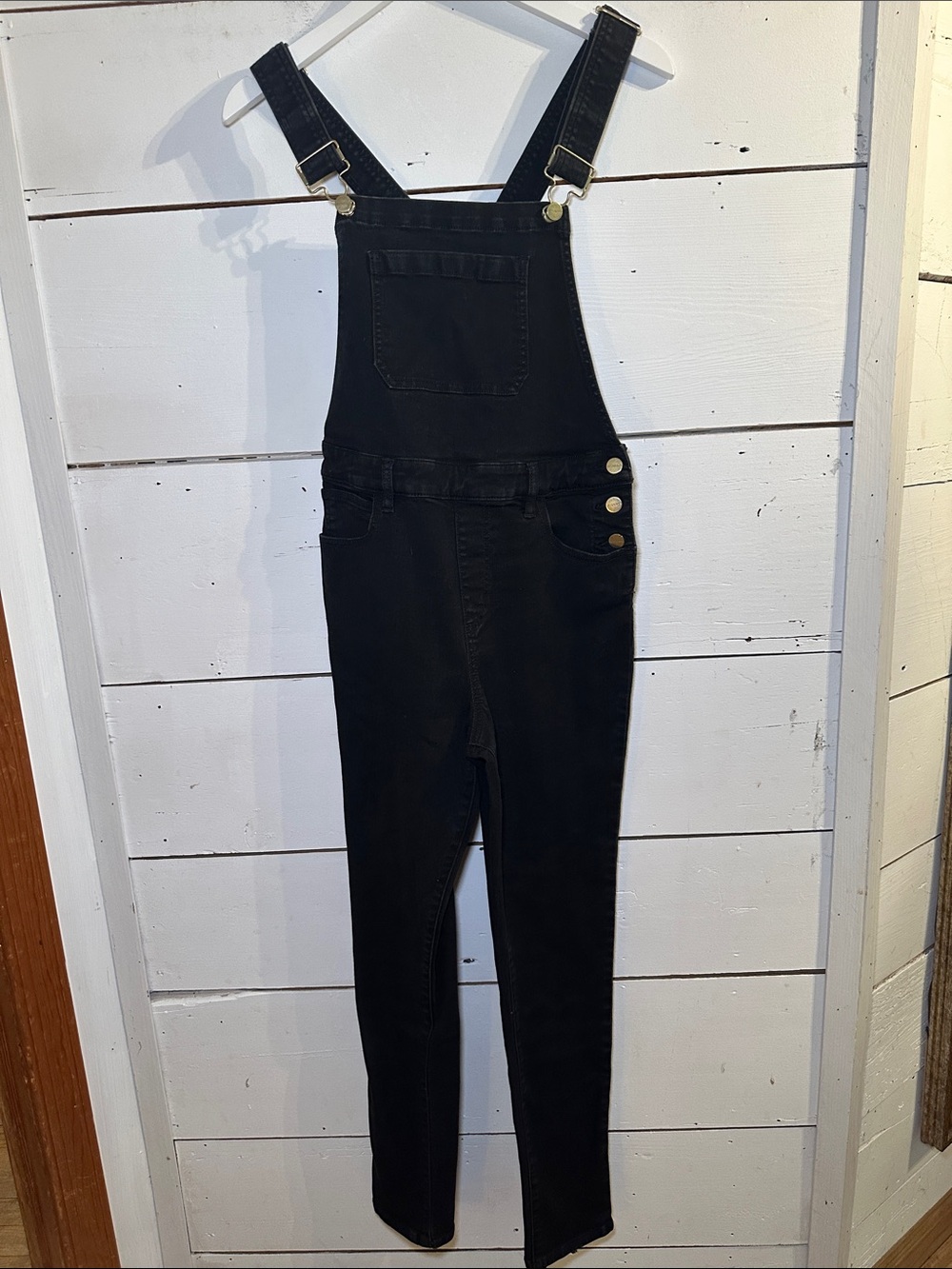Second Skin Black Overalls The Skinny - Large